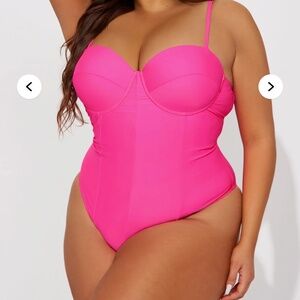 Rory Underwire 1 Piece Swimsuit - Hot Pink